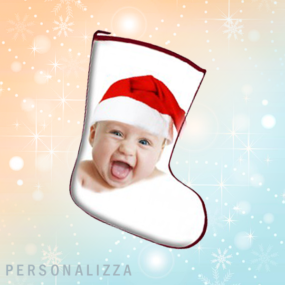 calza befana personalizzata con foto e frasi