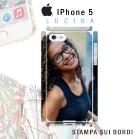 cover rigida lucida personalizzata iPhone 5