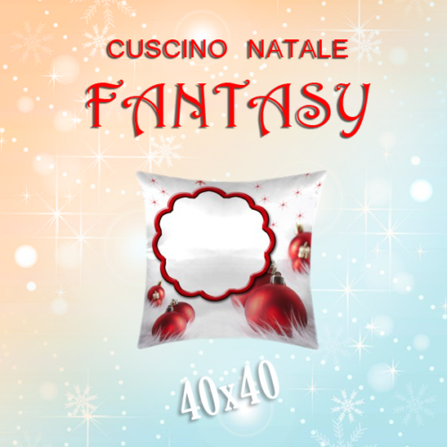 cuscino personalizzato fantasy natale