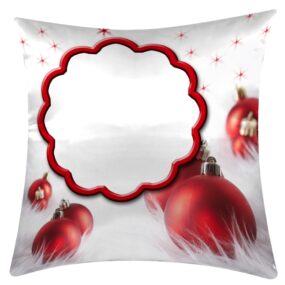 cuscino personalizzato con foto a tema natalizio