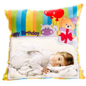 cuscino personalizzato buon compleanno per bambini