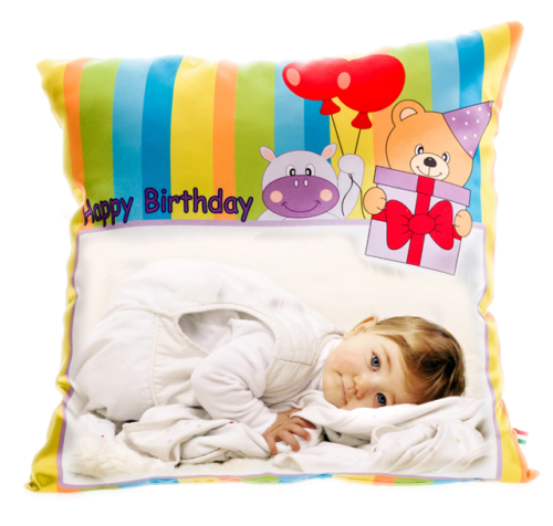 cuscino personalizzato buon compleanno per bambini