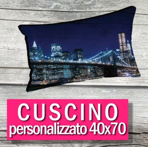 cuscino personalizzato con foto 40x70