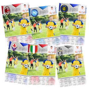 Calendario personalizzato calcio della tua squadra del cuore