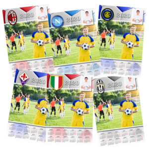 Calendario personalizzato calcio della tua squadra del cuore