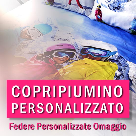 Copripiumino personalizzato con foto Federe personalizzate omaggio -  AcDigitale