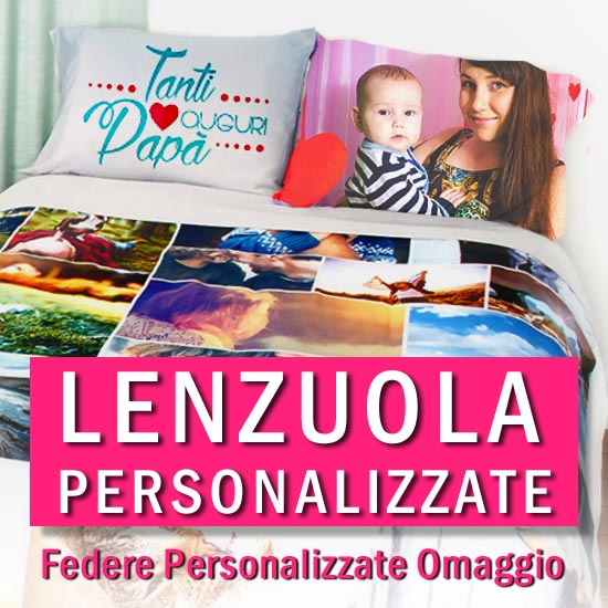 Crea online il tuo Lenzuolo Personalizzato con federe omaggio - AcDigitale