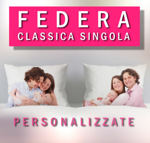 federa personalizzata per cuscino