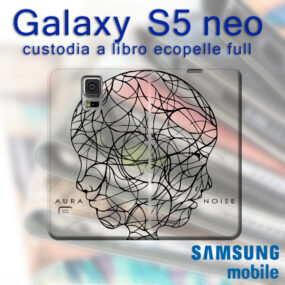 cover a libro personalizzata Galaxy S5 neo