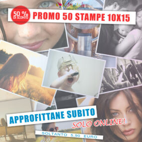 stampa foto digitali sconto 50%