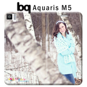custodia a libro personalizzata Aquaris  E5s bq