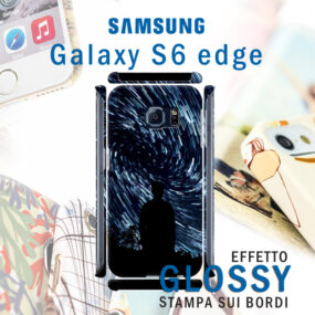 cover personalizzata rigida lucida per galaxy S6 edge