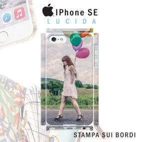 cover personalizzata rigida iPhone SE lucida