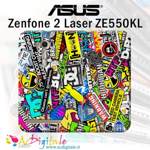 custodia a libro personalizzata Zenfone 2 Laser ZE550KL