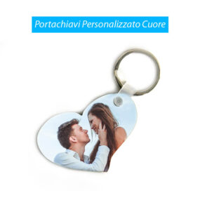 portachiavi a forma di cuore personalizzato in masonite