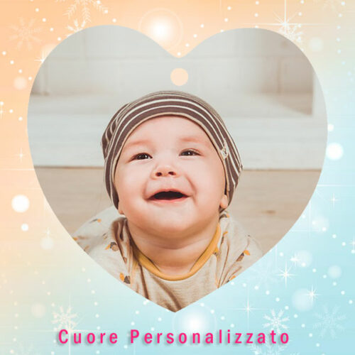 decorazione a forma di cuore personalizzato