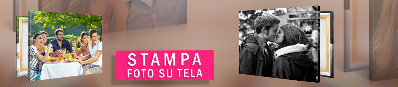 stampa foto su tela con telaio personalizzate