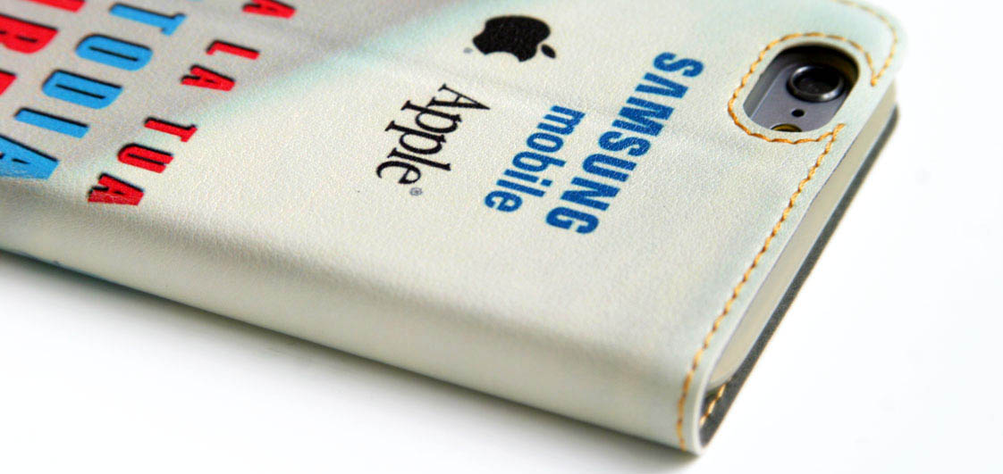 cover a libro per iphone e samsung