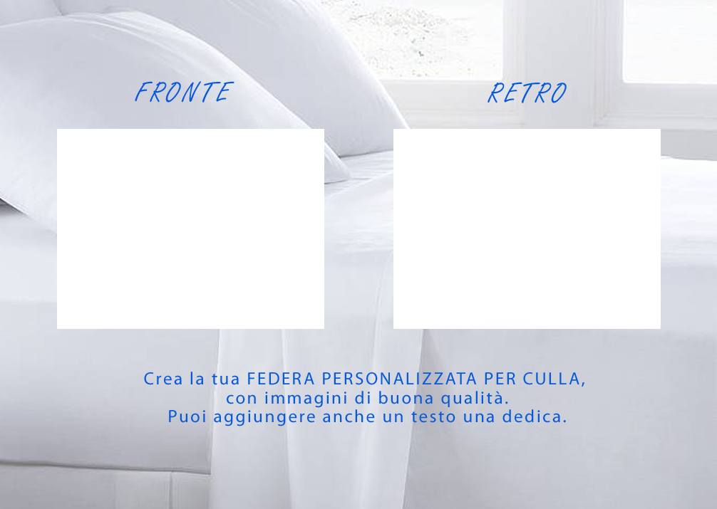 Federa Per Culla Personalizzata Con Foto In Cotone 100 Acdigitale