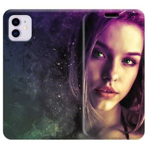 cover apple iphone 11 custodia a libro