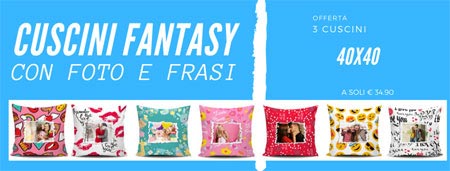 cuscini personalizzati fantasy