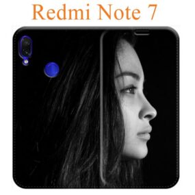 custodia personalizzata redmi note 7 a libro in ecopelle