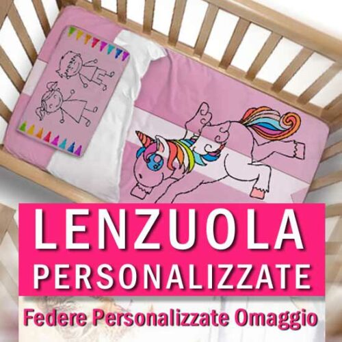 lenzuolo personalizzato culla