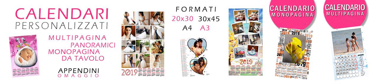 calendari personalizzati con foto - stampa fotocalendari