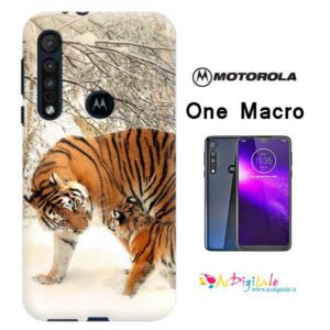 cover morbida personalizzata Motorola One Macro