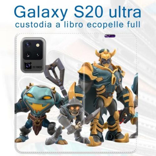 custodia a libro personalizzata galaxy S20 ultra