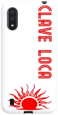 cover personalizzata Galaxy A01 con logo