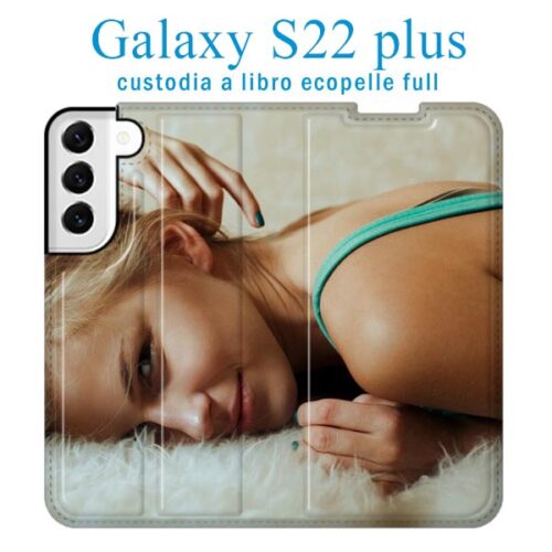 Custodia personalizzata galaxy S22 ultra a libro