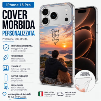 Cover morbida personalizzata per iPhone 18 Pro